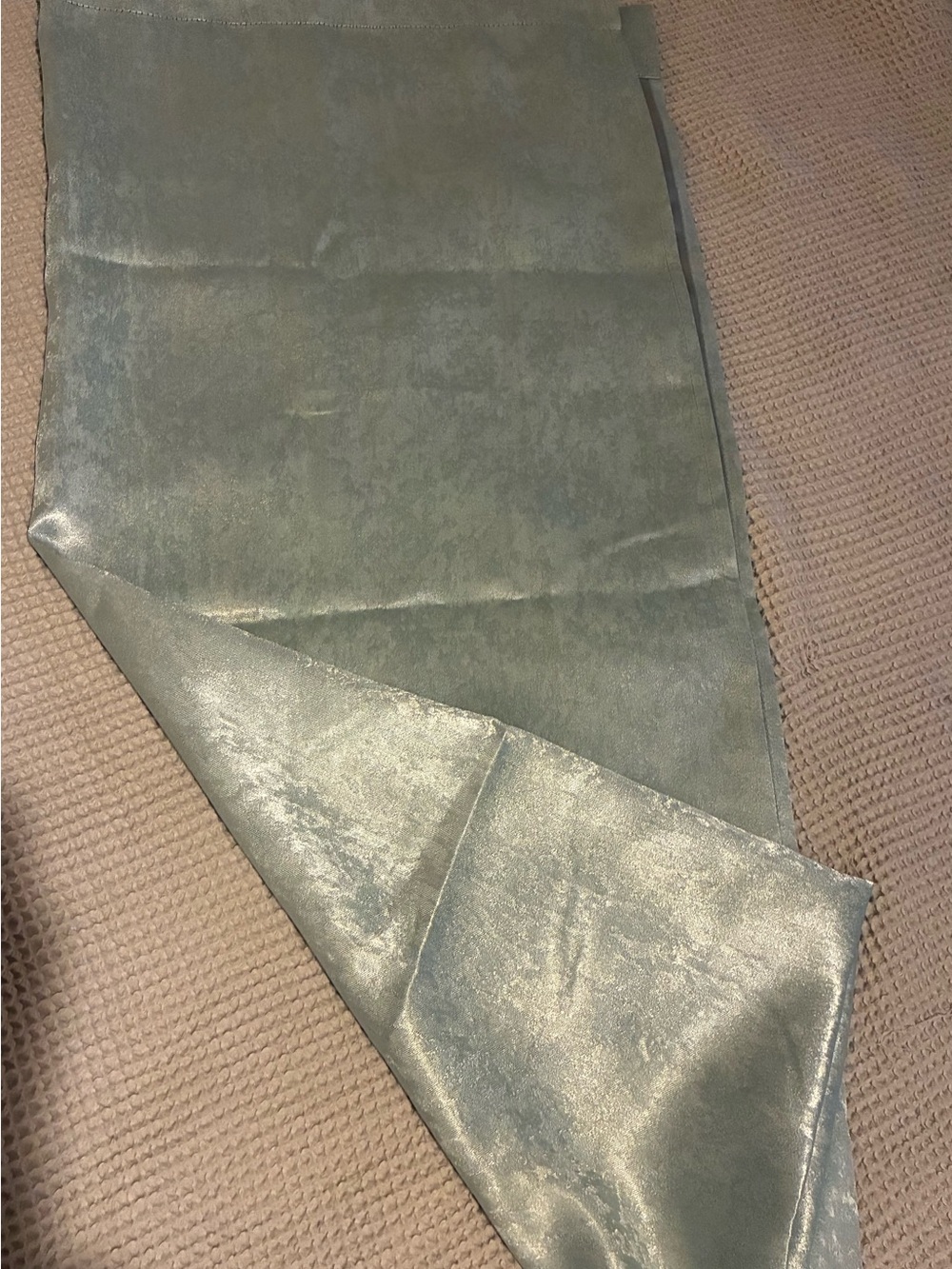 NWOT Four Curtain Panels, Ocean Green, 82” x 37.5”, Mainstays